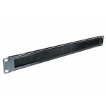 Cablenet 1u Brush Letterbox Cable Tidy Panel Black