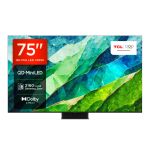 TCL 75C855K TV 190.5 cm (75") 4K Ultra HD Smart TV Wi-Fi Black 3500 cd/m²