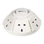 Philex PowerDome Multi Socket Extension Dome 6-Way 1M Cable 13A Surge Protected