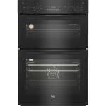 Beko Built-In Electric Double Oven - Black