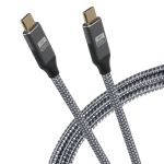 Maplin USB-C to USB-C Cable Braided V3.2 Gen2 20Gbps 100W PD Charge and Data Transfer 3m