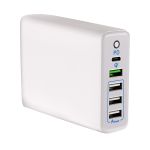 Maplin 5 Port USB Charging Station 4x USB-A/ 1x USB-C PD QC 3.0 60W High Speed 1.6m Cable