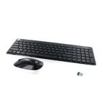 HP 802450-051 keyboard Mouse included Office RF Wireless AZERTY French Black, White