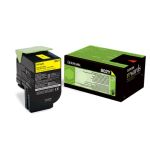 Lexmark 80C20Y0/802Y Toner-kit yellow return program, 1K pages ISO/IEC 19798 for Lexmark CX 310/410/510