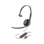 POLY Blackwire 3210 Monaural USB-A Headset