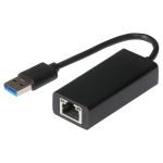 Maplin USB-A to Ethernet RJ45 V3.0 Gigabit Network LAN Adapter - Black