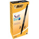 BIC Soft Feel Clic Retractable Ballpoint Pen Black Pack of 12