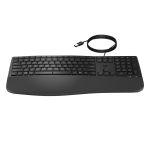 HP 485 CFT WD KBD keyboard Office USB Black
