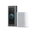 Ring Video Doorbell Wired + Chime Black, White
