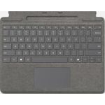 Microsoft Surface Pro X/8/9 Signature Keyboard with Copilot Button and Pen Storage - Platinum