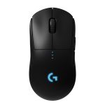 Logitech G PRO Wireless Gaming Mouse, HERO 25K Sensor, 25,600 DPI, RGB, Ultra Lightweight, 8 Programmable Buttons, Long Battery Life, POWERPLAY Compatible, PC/Mac - Black