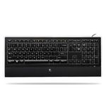 Logitech Illuminated keyboard USB Black