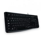 Logitech K120 keyboard USB Greek Black