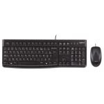 Logitech MK120 keyboard USB AZERTY Belgian Black