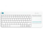 Logitech K400 Plus keyboard RF Wireless QWERTZ German White