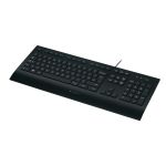 Logitech K280e keyboard USB QWERTZ German Black