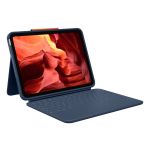 Logitech Rugged Combo 4 - Keyboard and folio case - Apple Smart connector - classic blue - for Apple