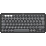 Logitech Pebble Keys 2 K380s keyboard RF Wireless + Bluetooth QWERTY UK English Graphite