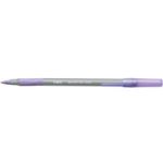 BIC Round Stic Grip Purple Ballpoint Pen Pack of 40