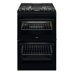 AEG 55cm Gas Cooker with Lid - Black