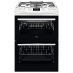 AEG 60cm Gas Cooker with Lid - White