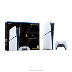 ""Sony PlayStation 5 Slim Digital Edition black white""