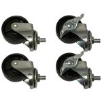 Sandberg Wheels for Alu Slatwall 4-pack