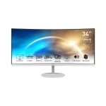 MSI Pro MP341CQ computer monitor 86.4 cm (34") 3440 x 1440 pixels UltraWide Quad HD White