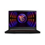 MSI Gaming Thin GF63 12VE-049UK i5-12450H Notebook 39.6 cm (15.6") Full HD IntelÂ® Coreâ„¢ i5 8 GB DDR4-SDRAM 512 GB SSD NVIDIA GeForce RTX 4050 Wi-Fi 6 (802.11ax) Windows 11 Home Black