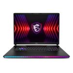 MSI Gaming Raider GE78 HX 14VHG-647U Intel® Coreâ„¢ i9 i9-14900HX Laptop 43.2 cm (17") Quad HD+ 32 GB DDR5-SDRAM 4 TB SSD NVIDIA GeForce RTX 4080 Wi-Fi 7 (802.11be) Windows 11 Pro Black