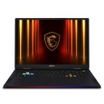 MSI Raider 18 HX AI A2XWIG-010UK Intel Core Ultra 9 285HX Laptop 45.7 cm (18") UHD+ 64 GB DDR5-SDRAM 4 TB SSD NVIDIA GeForce RTX 5080 Wi-Fi 7 (802.11be) Windows 11 Home Advanced Black