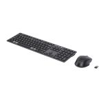 HP 720 Multi-Device Rechargeable Wireless and Mouse Combo keyboard Mouse included Home USB + Bluetooth AZERTY Belgian Black