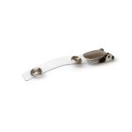 Digital ID Lever Clip with Metal Popper & 70mm Clear Strap (Pack of 100)