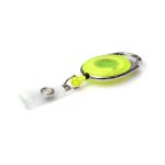 Digital ID Yellow Translucent Carabiner Card Reels with Reinforced ID Straps (Pack of 50)