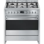 Smeg A1-9 cooker Freestanding cooker Electric Gas Stainless steel