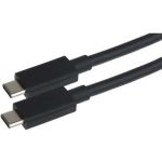 Maplin A19QG USB cable 1 m Thunderbolt 3 USB C Black