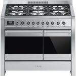Smeg A2-81 cooker Freestanding cooker Gas Stainless steel