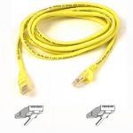 Belkin Patch Cable CAT5 RJ45 snagl yellow 5m networking cable