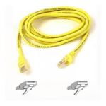 Belkin Patch Cable CAT5 RJ45snagl yellow0.5m networking cable 0.5 m Yellow
