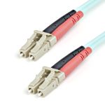 StarTech.com Fiber Optic Cable - 10 Gb Aqua - Multimode Duplex 50/125 - LSZH - LC/LC - 1 m