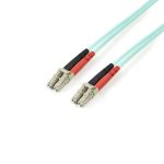StarTech.com Fiber Optic Cable - 10 Gb Aqua - Multimode Duplex 50/125 - LSZH - LC/LC - 5 m