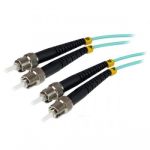 StarTech.com Fiber Optic Cable - 10 Gb Aqua - Multimode Duplex 50/125 - LSZH - ST/ST - 1 m