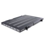 StarTech.com 1U Adjustable Mounting Depth Vented Rack Mount Shelf - Heavy Duty Fixed Rack Shelf - 250lbs / 113kg