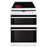 Amica AFC6550WH cooker Freestanding cooker Electric Ceramic Black, White