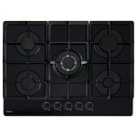 Amica AGVH7300BL hob Black Built-in 70 cm Gas 5 zone(s)