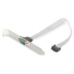 Digitus Serial Slot Bracket adapter cable, D-Sub9/M - IDC 2x5pin/F