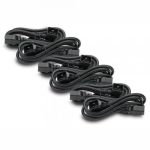 APC Power Cord Kit (6 ea), C19 / C20 (90 degree), 1.8m power cable Black