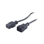 APC PWR Cord C19 - C20, 0.6 m Black C19 coupler C20 coupler