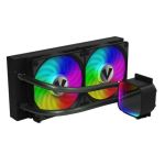 VIDA Aquilo 240mm ARGB Liquid CPU Cooler, 2x ARGB PWM Fans, Infinity Mirror RGB Pump Head, Black