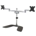 StarTech.com Dual Monitor Stand - Ergonomic Desktop Monitor Stand for up to 32" VESA Displays - Free